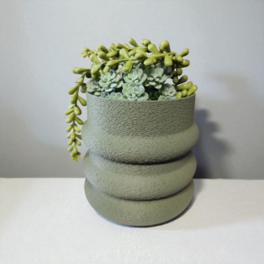 Sinister Select Sculpted Ribbed Planter – Modern Minimalist Design