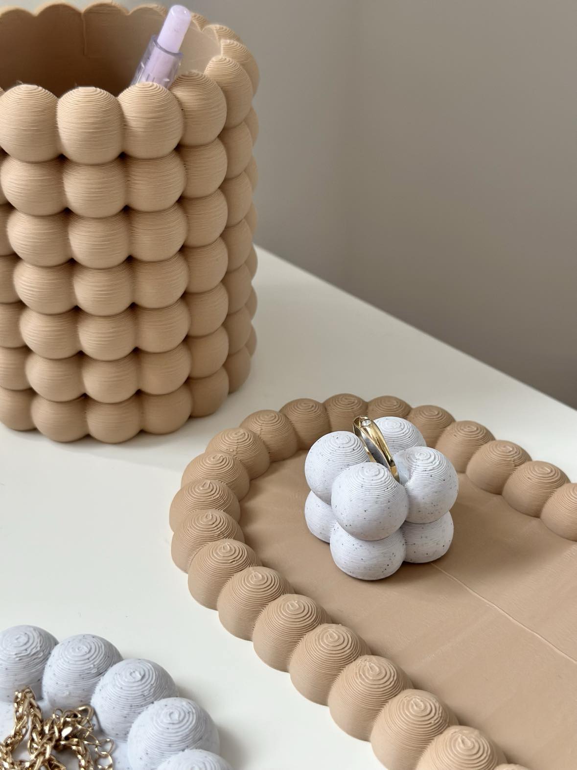 Modern Bubbly Set – 5‑Piece Organizer Collection
