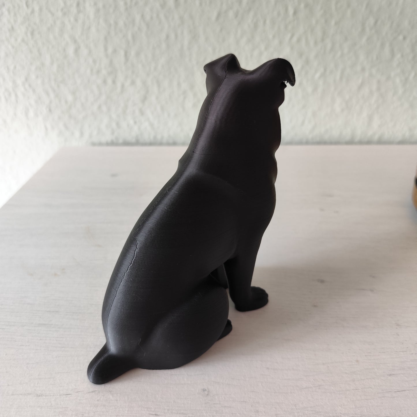 Minimalist Modern Australian Shepard Figure – 3D Printed Dog Sculpture
