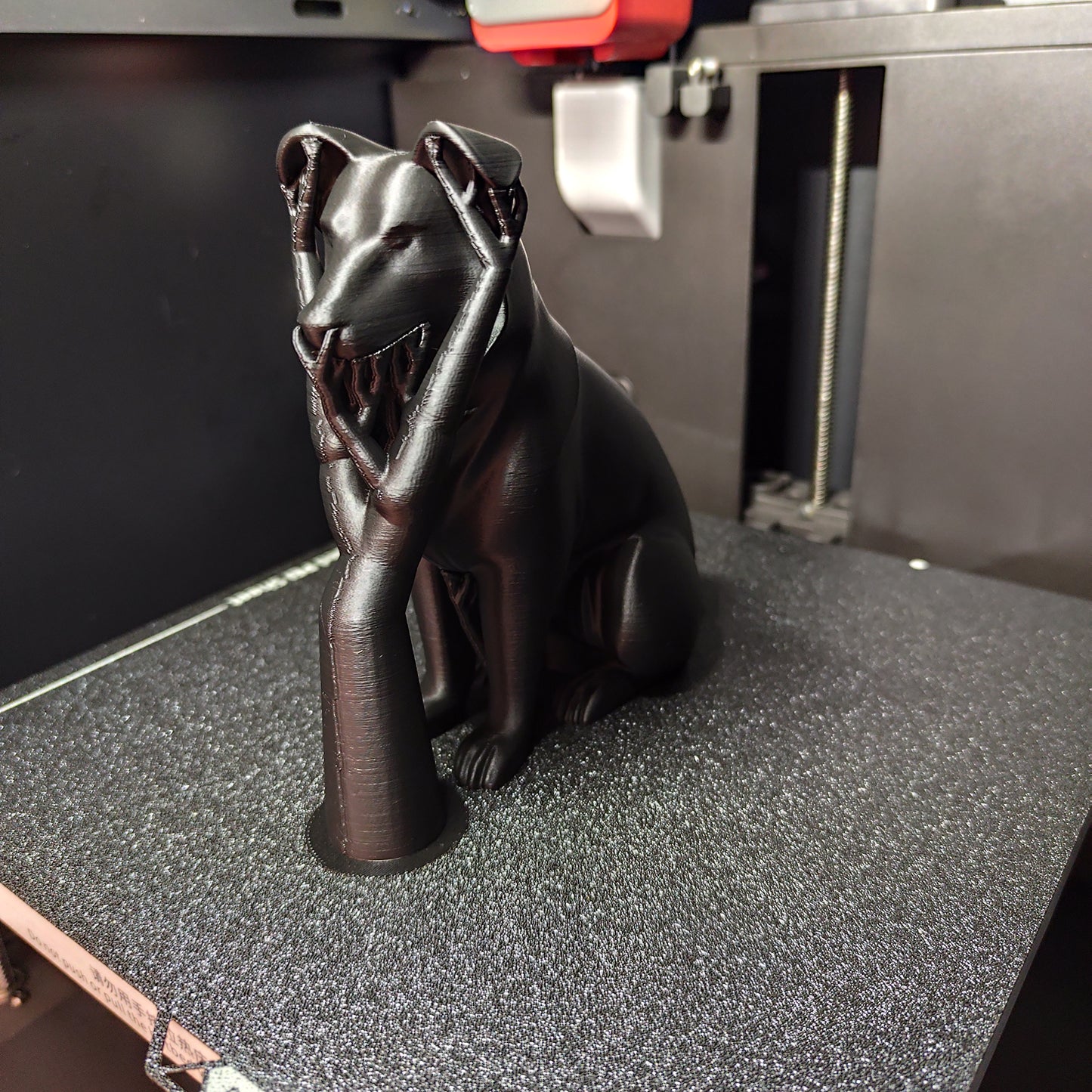 Minimalist Modern Australian Shepard Figure – 3D Printed Dog Sculpture