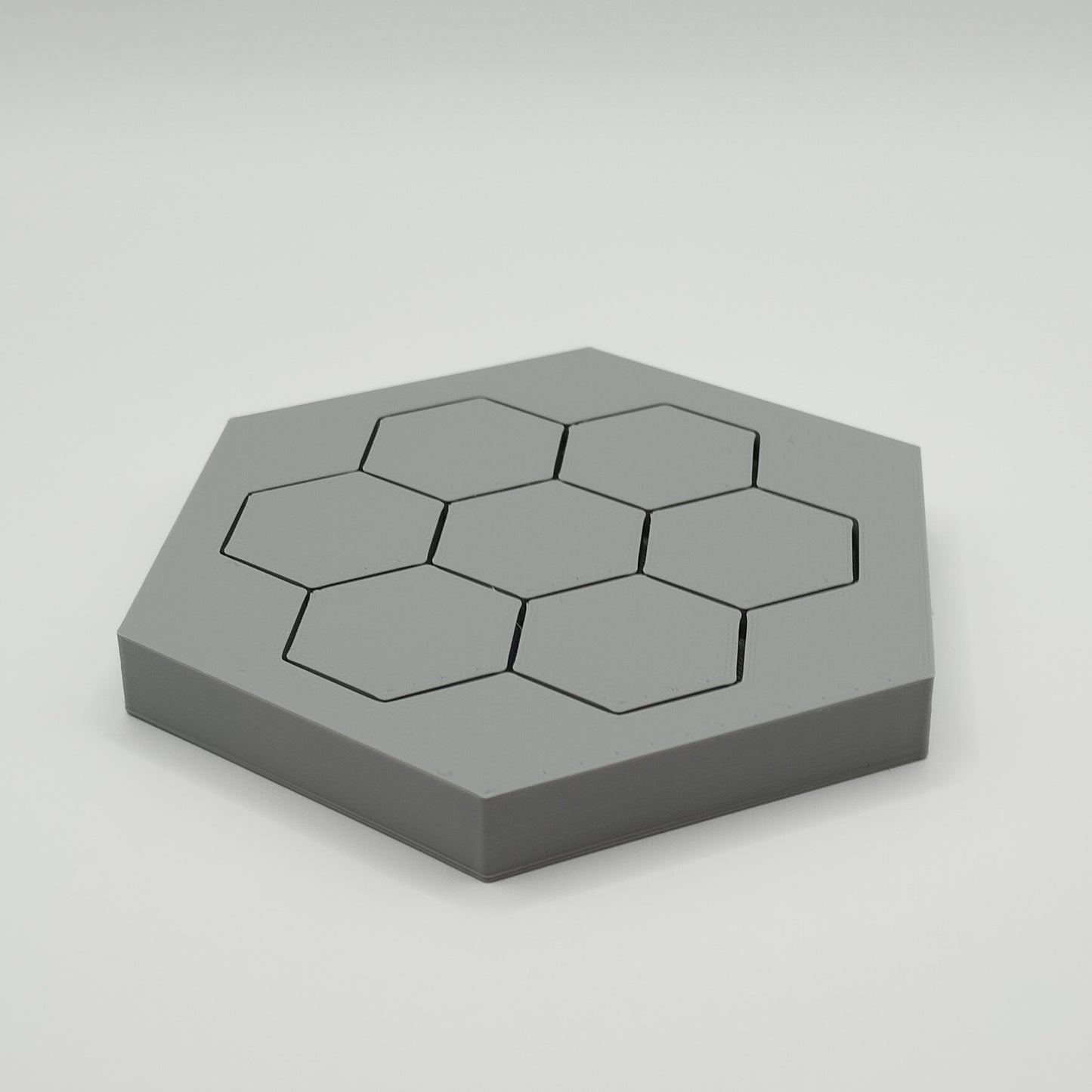 HEX Coaster Set – 4 Modern Coasters with Matching Holder