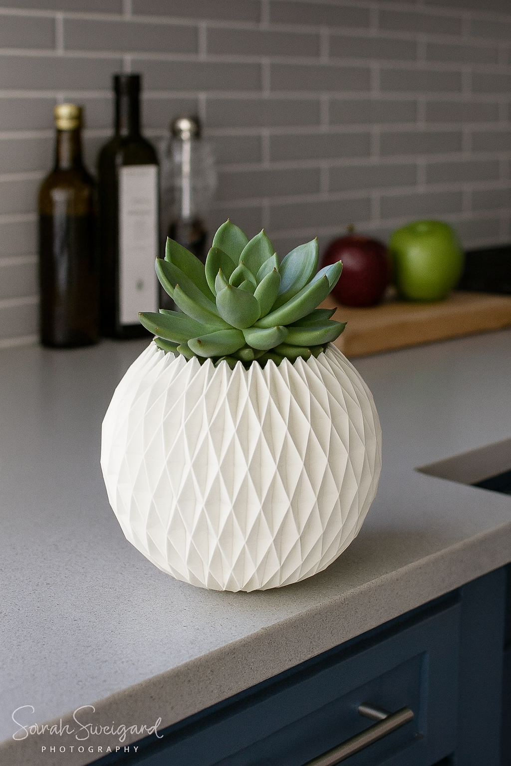 Modern Geometric Succulent Planter – 3D Printed Home Decor