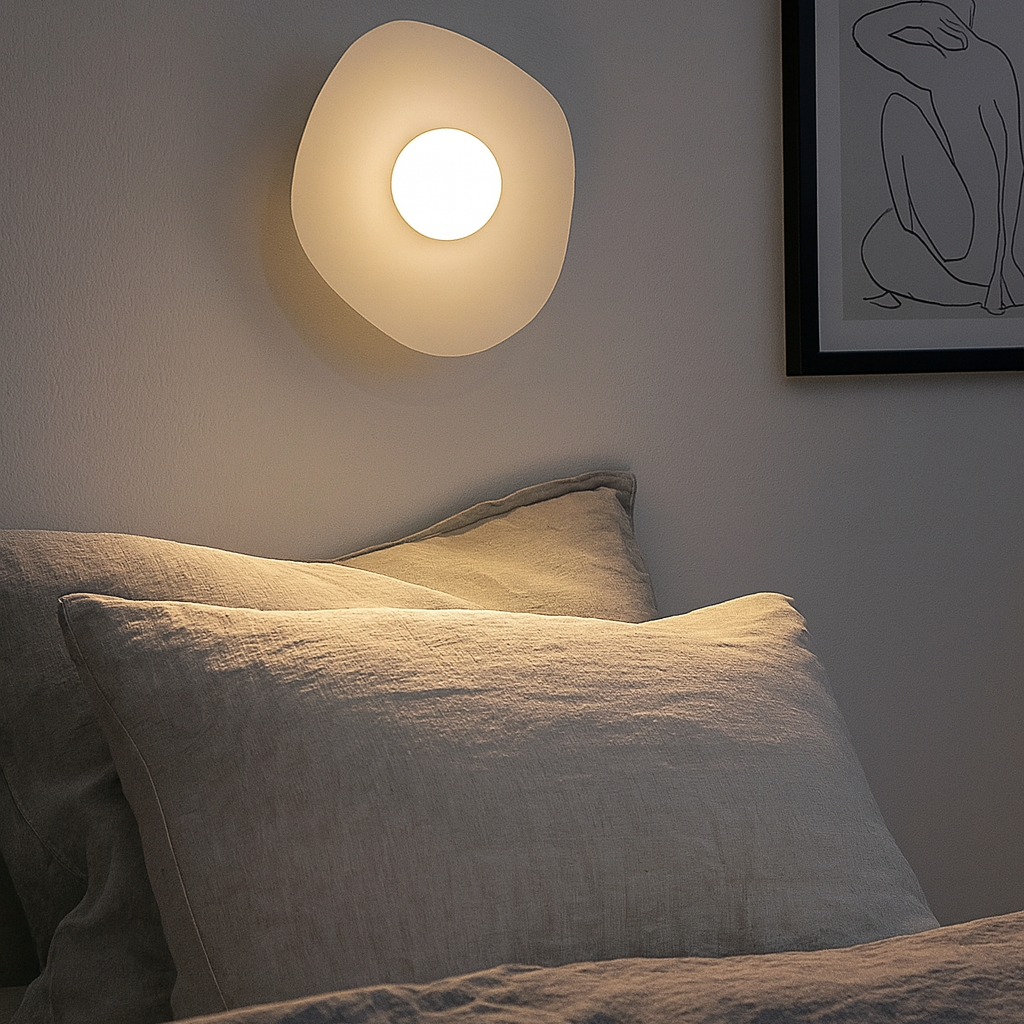 Pearl Wireless Wall Sconce — no wiring, no drilling, installs in minutes
