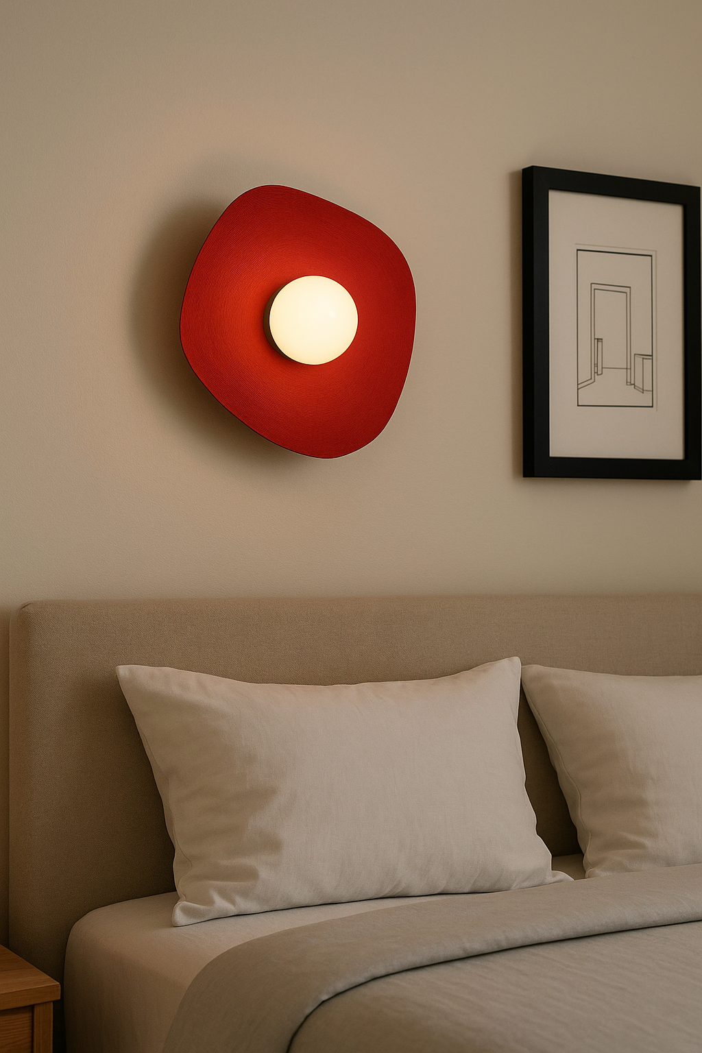 Pearl Wall Sconce – Rechargeable Cordless LED Light | Renter-Friendly 3D-Printed Modern Lamp