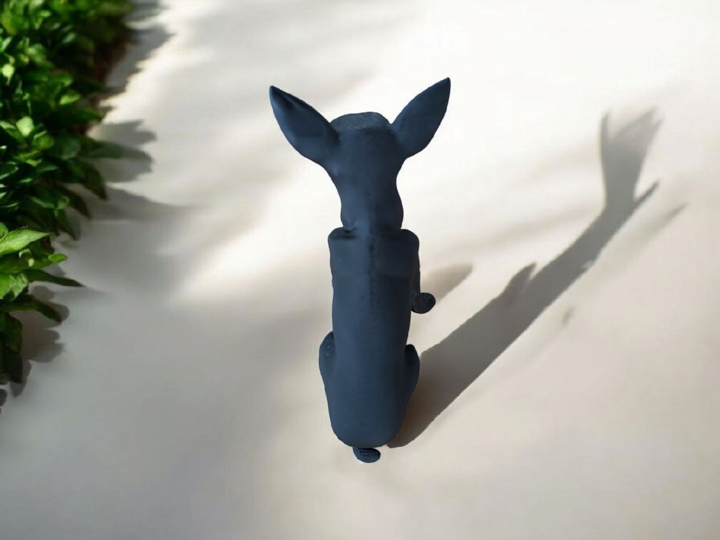 Minimalist Modern Australian Chihuahua Figure – 3D Printed Dog Sculpture