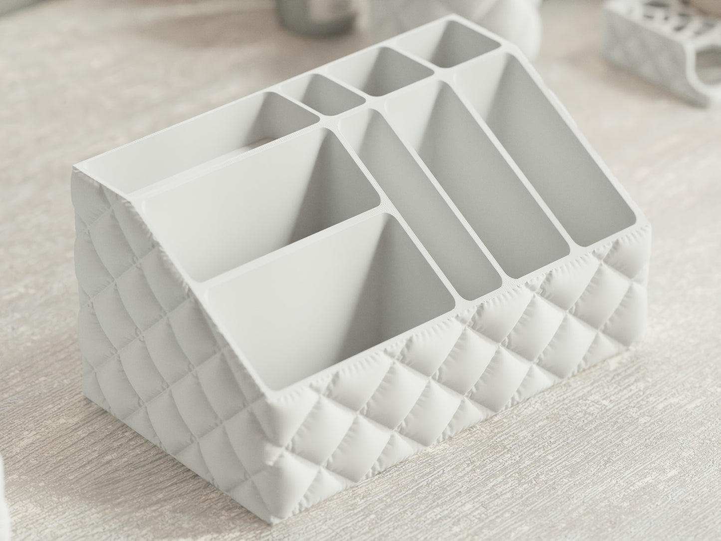 Makeup Organizer – Inflated Bathroom Set | Soft Modern Storage