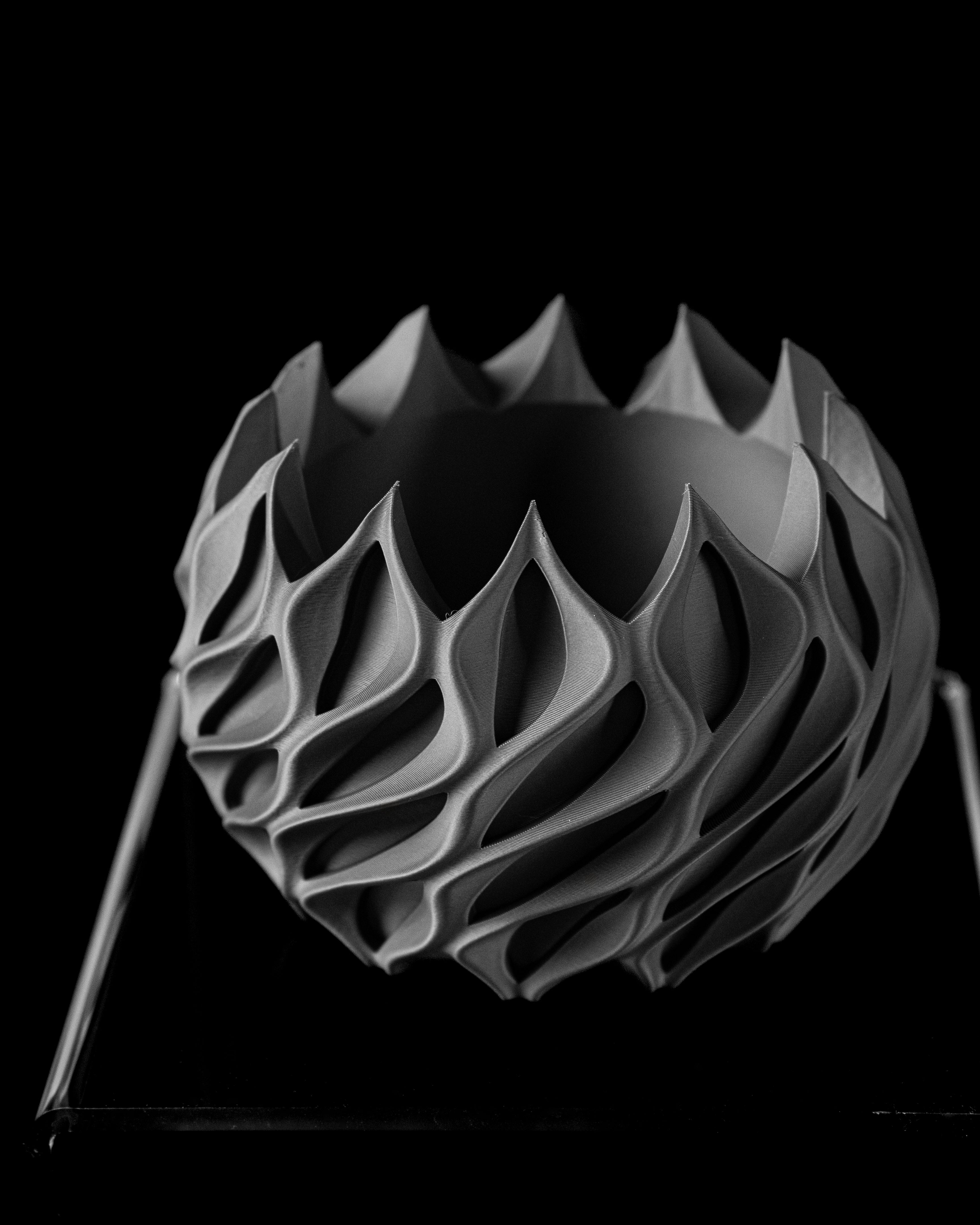 Twisted Sculptural Planter – Modern 3D-Printed Design include tray