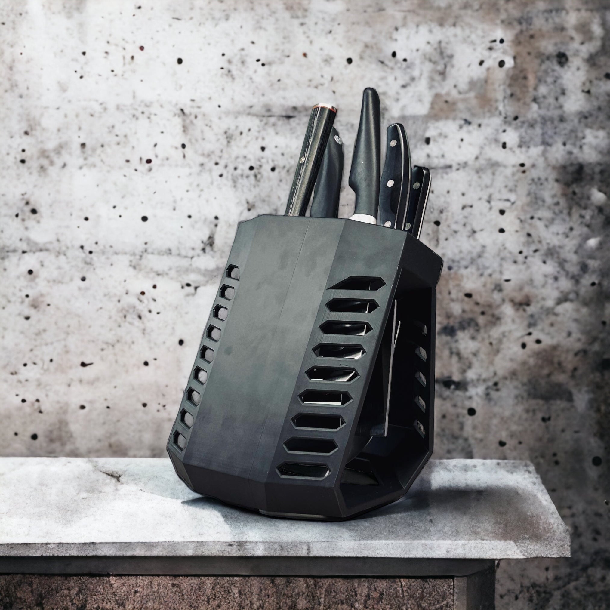 OBSIDIAN knife block