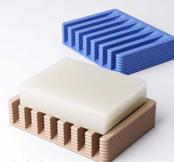 Modern 3D Printed Soap Holder – Minimalist Sink Tray for Bathroom or Kitchen