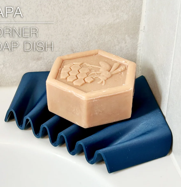 CAPA Corner Bathroom or Kitchen Drainage Tray – For Sponges, Soap & Accessories