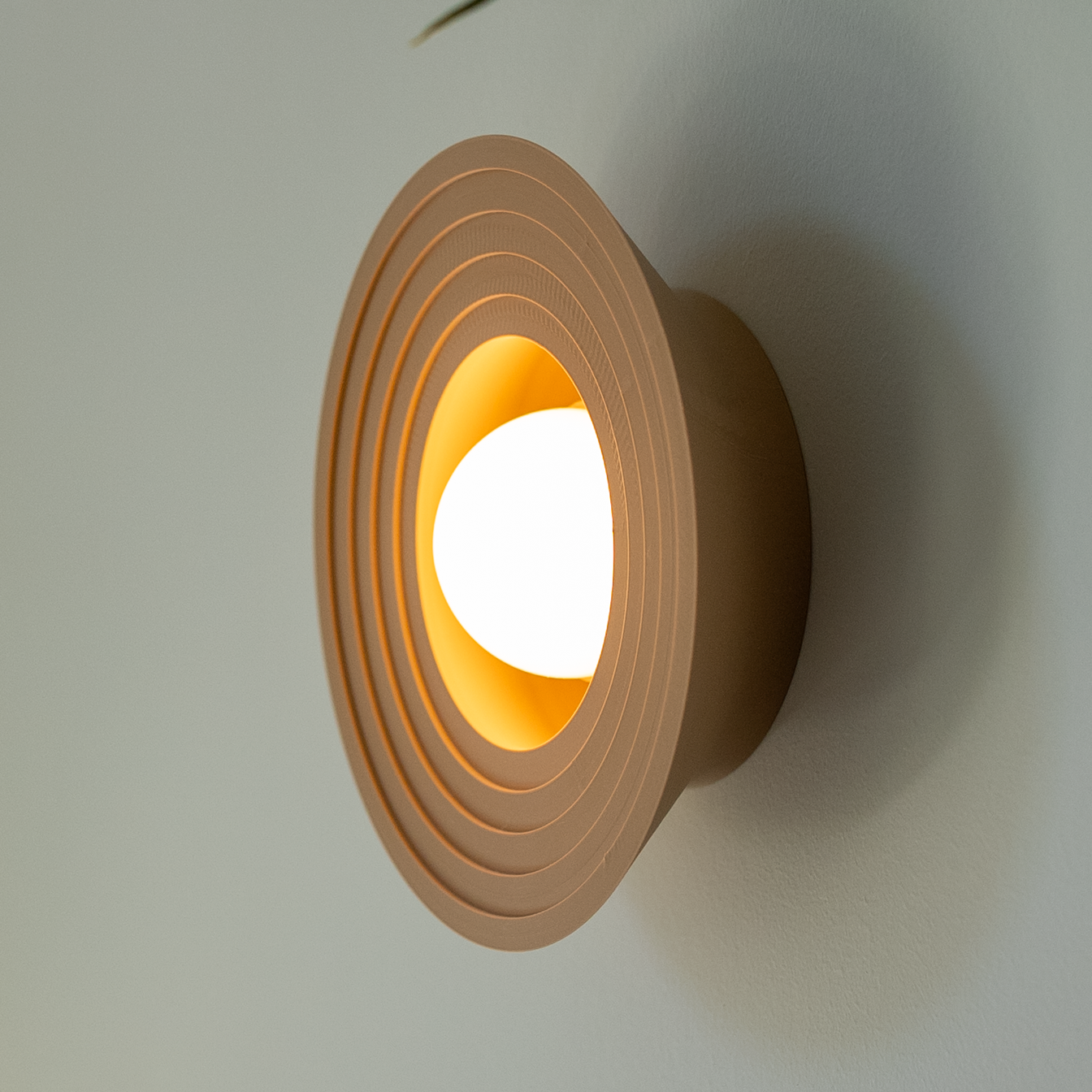 Round Eclipse Wall Light - Cordless Mood Lighting - "The Solstice"
