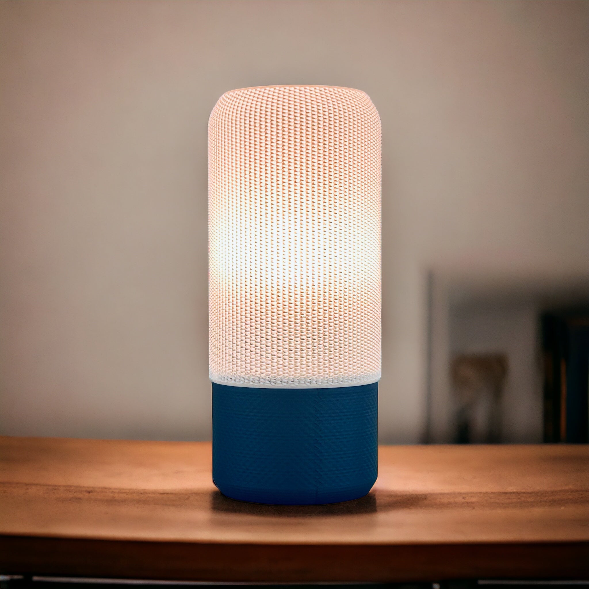 TELA Wireless Table Lamp – Modern 3D Printed Rechargeable LED Light