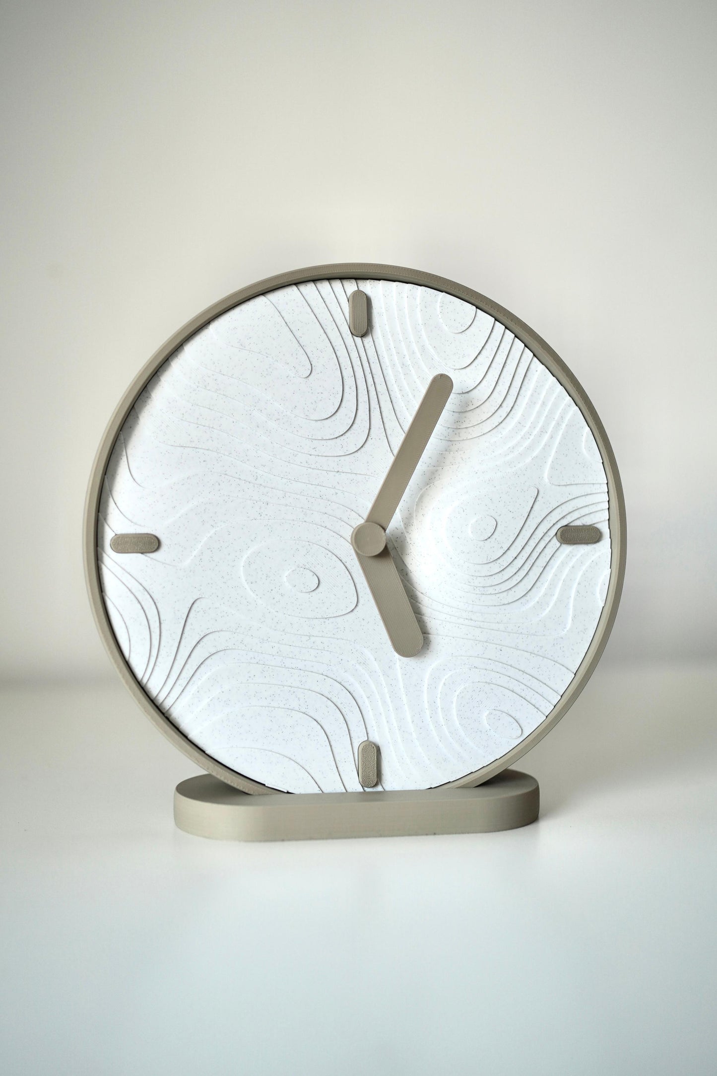 Sculptural Topography-Inspired Clock