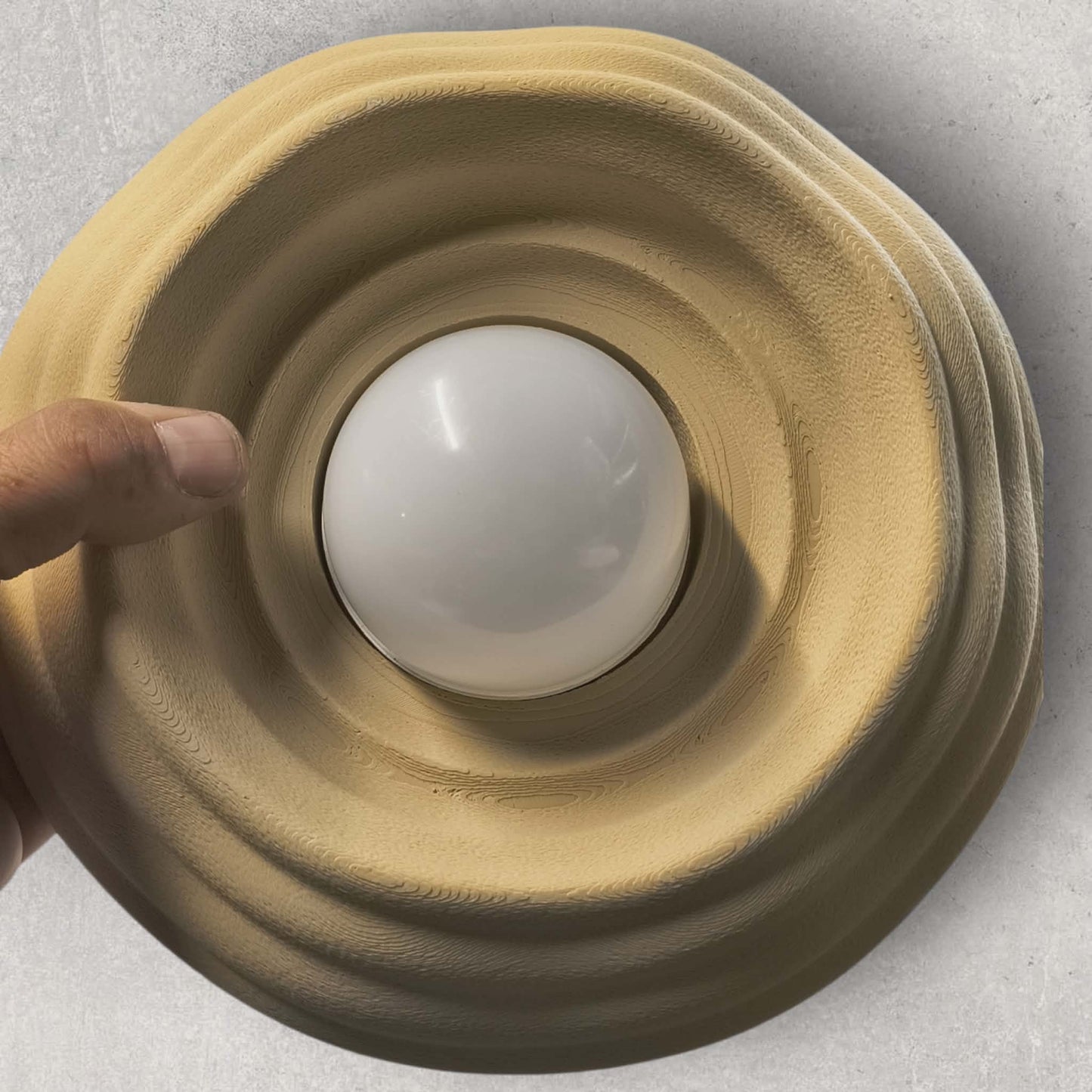 Water Drop Wall Sconce – Rechargeable Cordless LED Light | Renter-Friendly 3D-Printed Modern Lamp