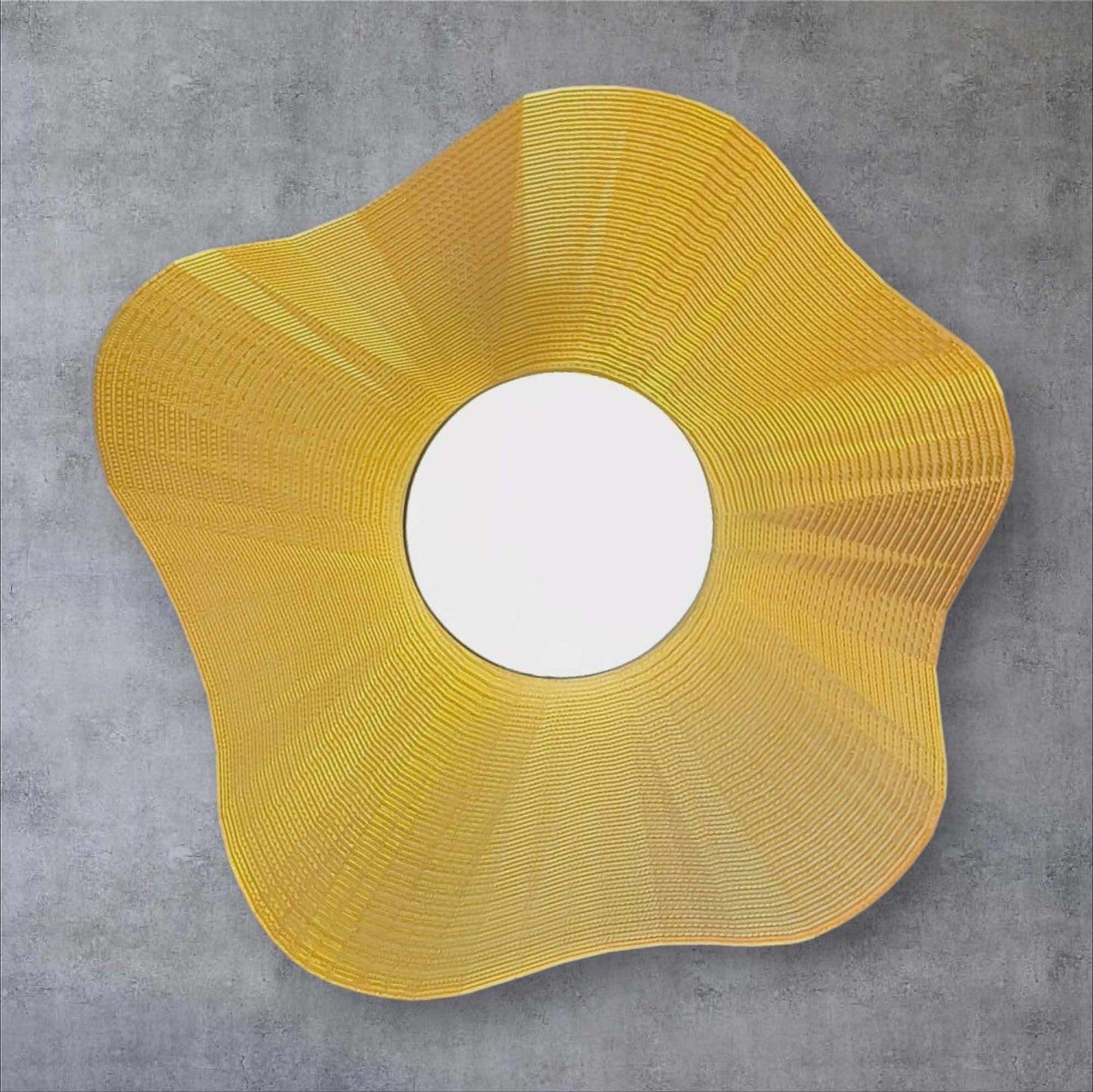 Art Deco Wall Light - Cordless Sunburst Sconce - "The Splash"