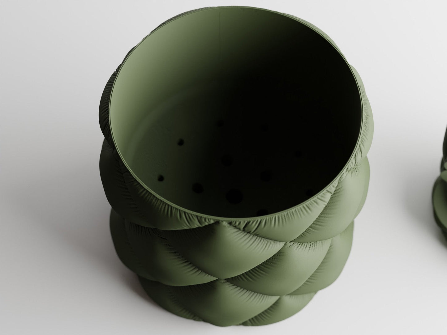 Inflated Fabric Style Planter Pot
