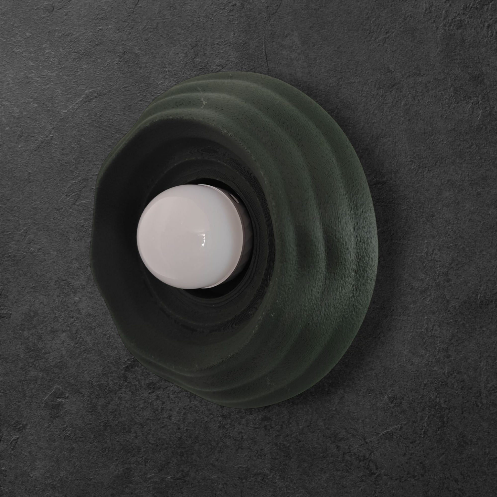 Water Drop Wall Sconce – Rechargeable Cordless LED Light | Renter-Friendly 3D-Printed Modern Lamp