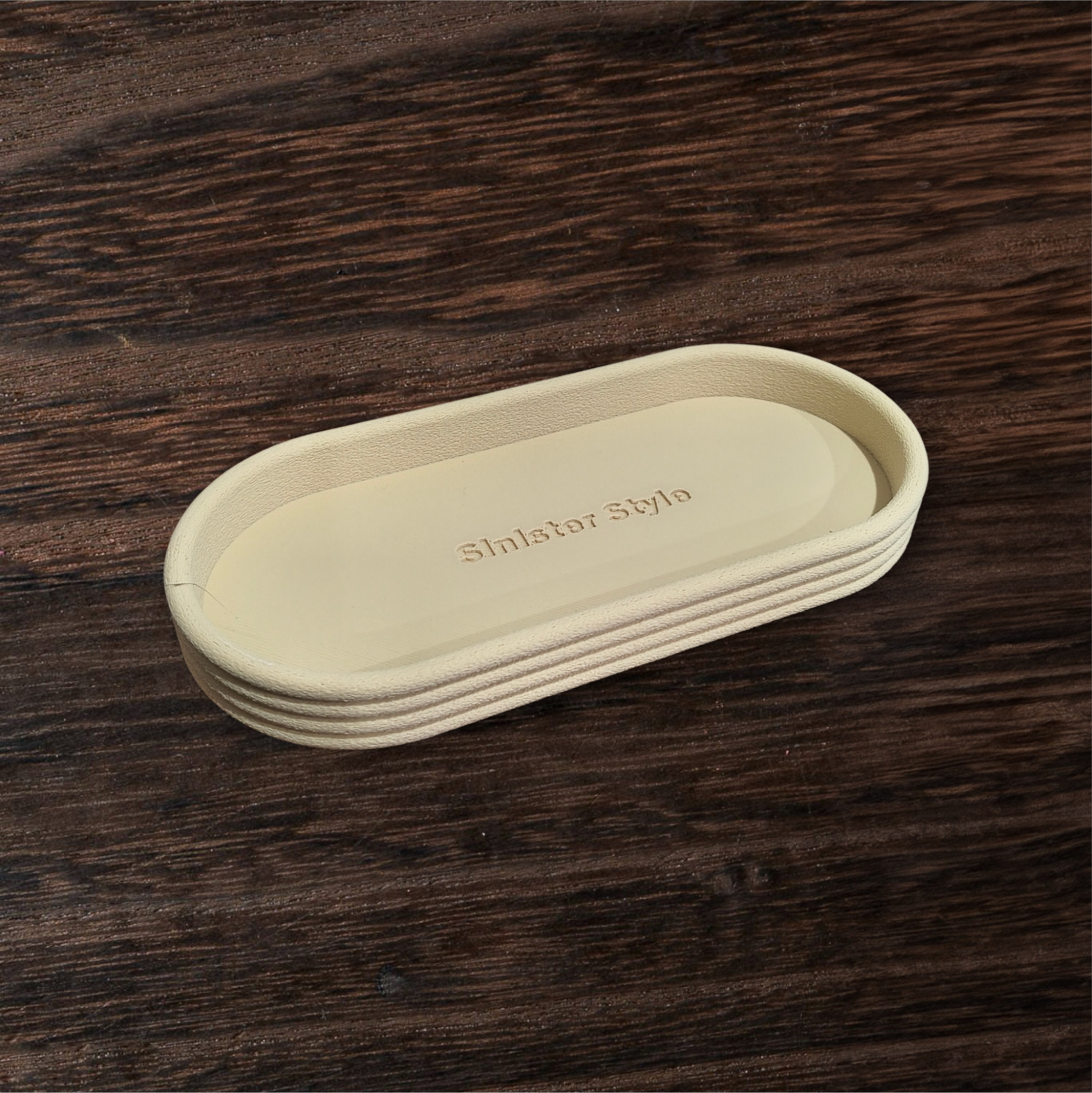 Modern Jewellery Tray – Minimalist Oval Design