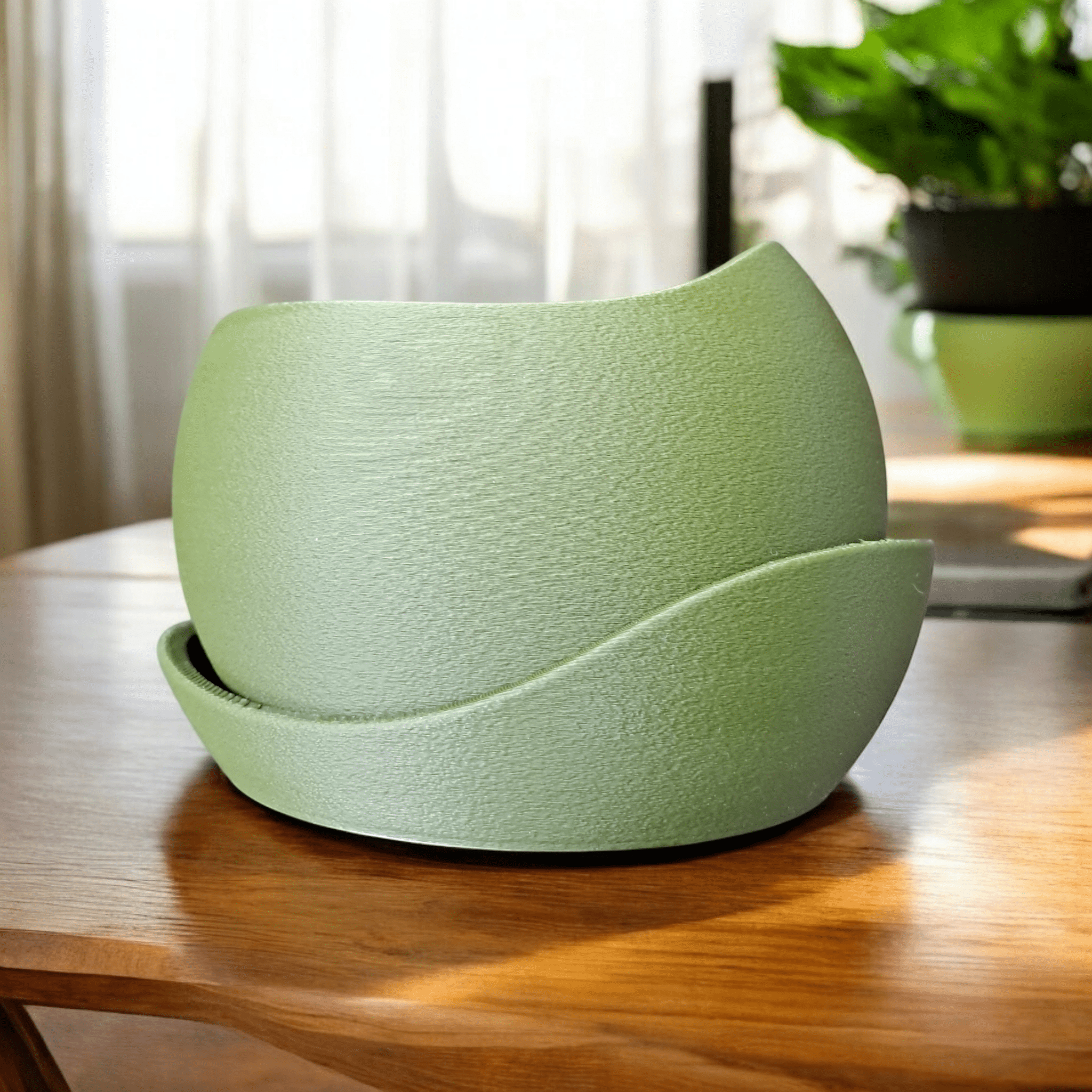 Shark Skin Plant Pot with Saucer – Bringing Texture to Your Green Space