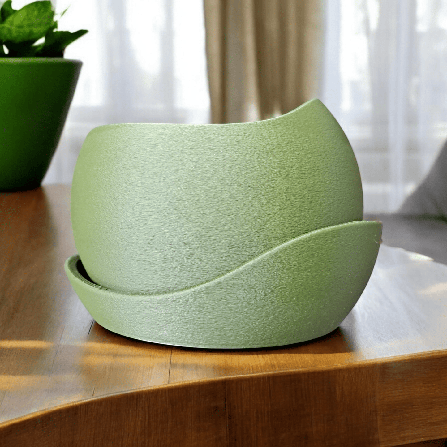 Shark Skin Plant Pot with Saucer – Bringing Texture to Your Green Space