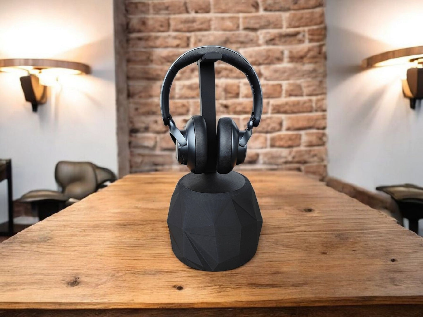 TheRock – A Headphone Stand that’s Low-Poly High-Style and Built Like a Tank