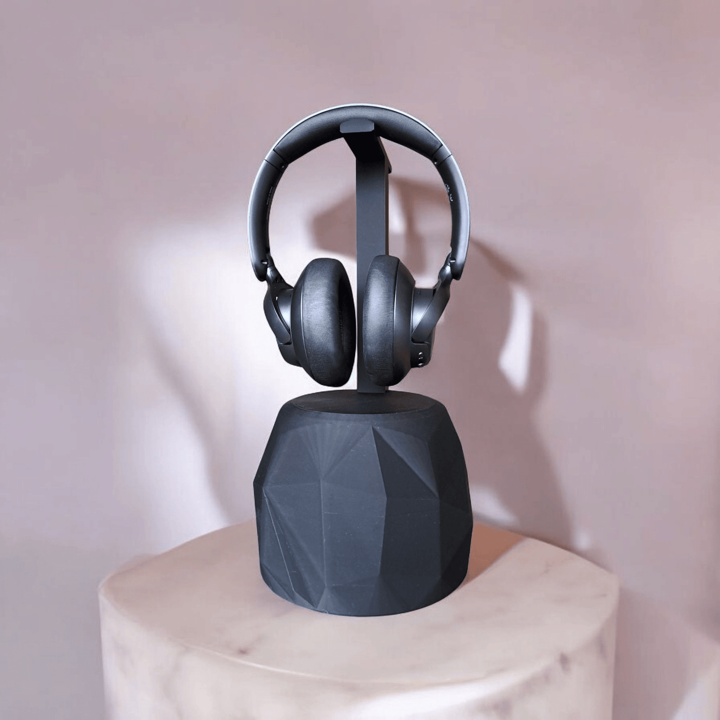 TheRock – A Headphone Stand that’s Low-Poly High-Style and Built Like a Tank