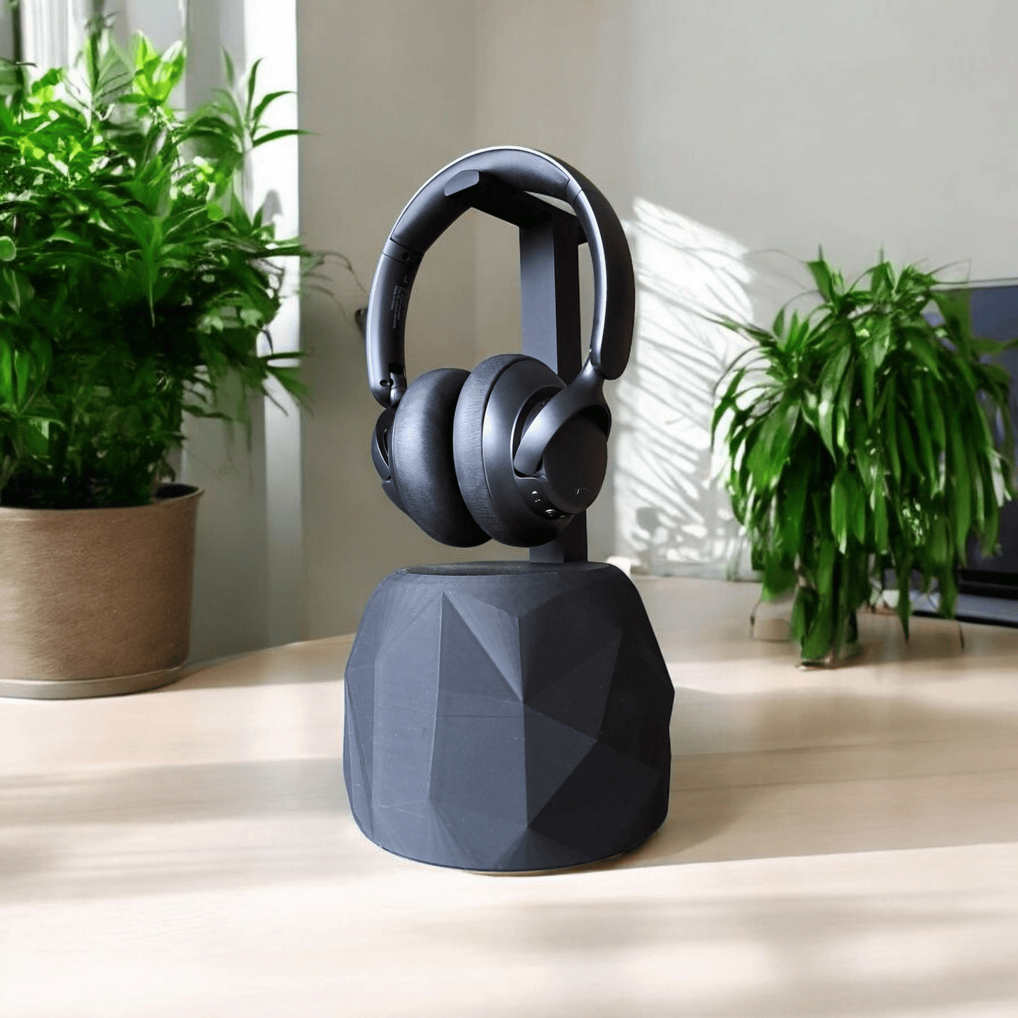 TheRock – A Headphone Stand that’s Low-Poly High-Style and Built Like a Tank