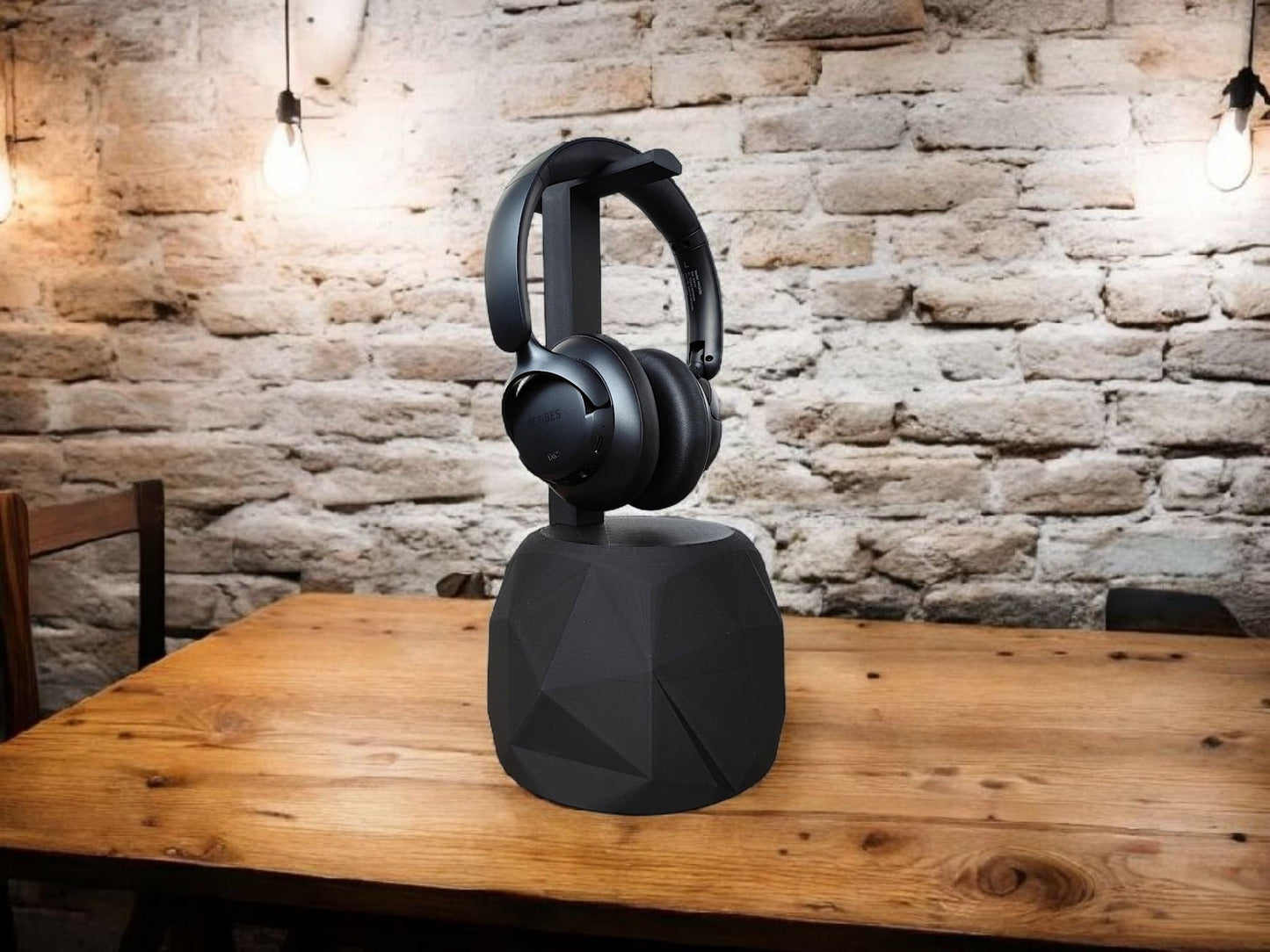 TheRock – A Headphone Stand that’s Low-Poly High-Style and Built Like a Tank