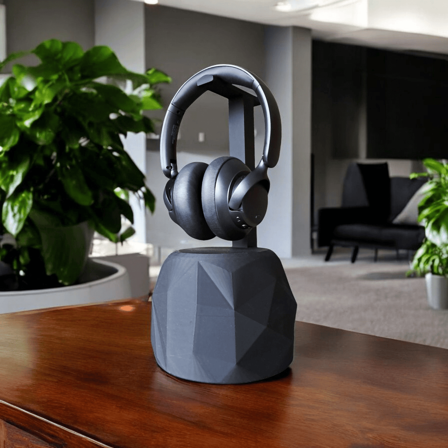 TheRock – A Headphone Stand that’s Low-Poly High-Style and Built Like a Tank
