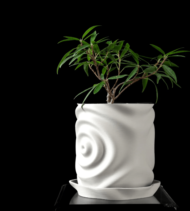 Water Drop 3D-Printed Planter – A Modern Touch for Your Greenery