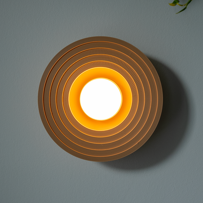 Round Eclipse Wall Light - Cordless Mood Lighting - "The Solstice"