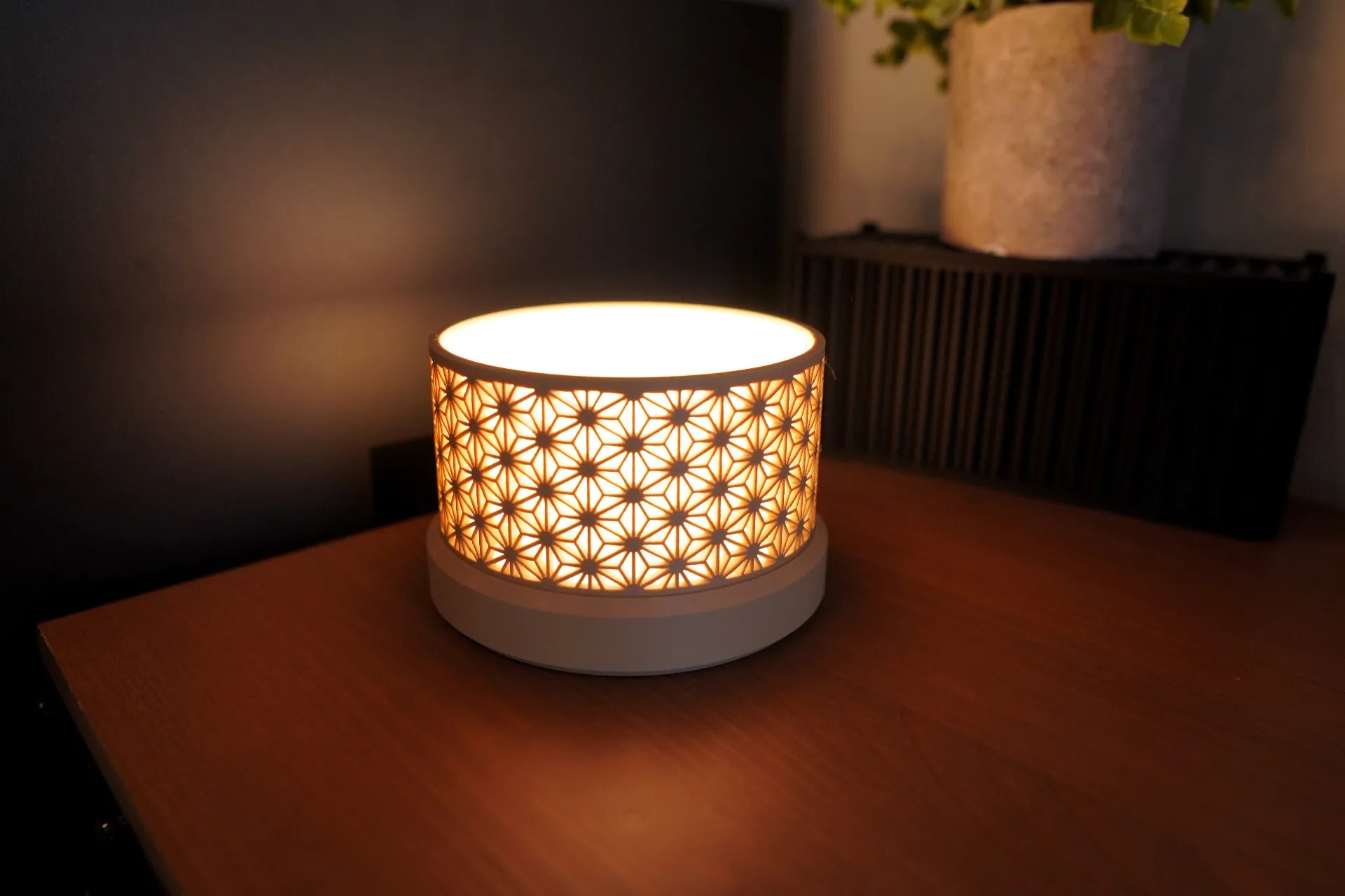 Japanese Kumiko Lamp – Small | 3D Printed Home Décor