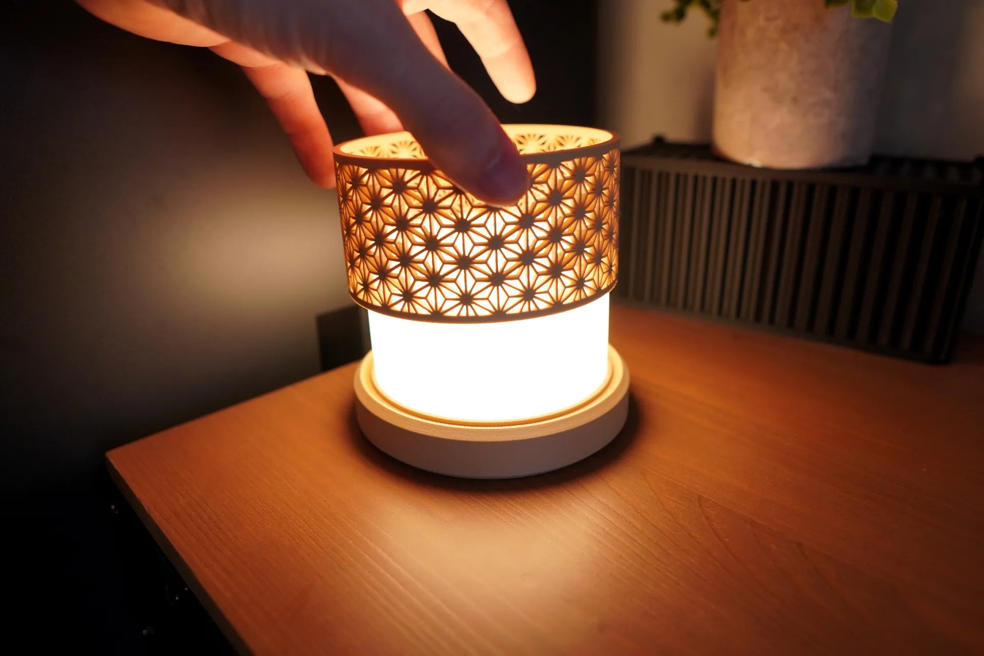 Japanese Kumiko Lamp – Small | 3D Printed Home Décor