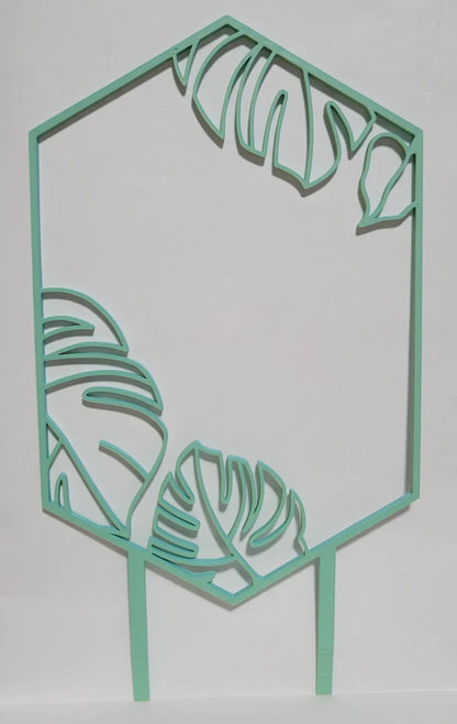 Monstera Leaf Mini Plant Trellis 15cm