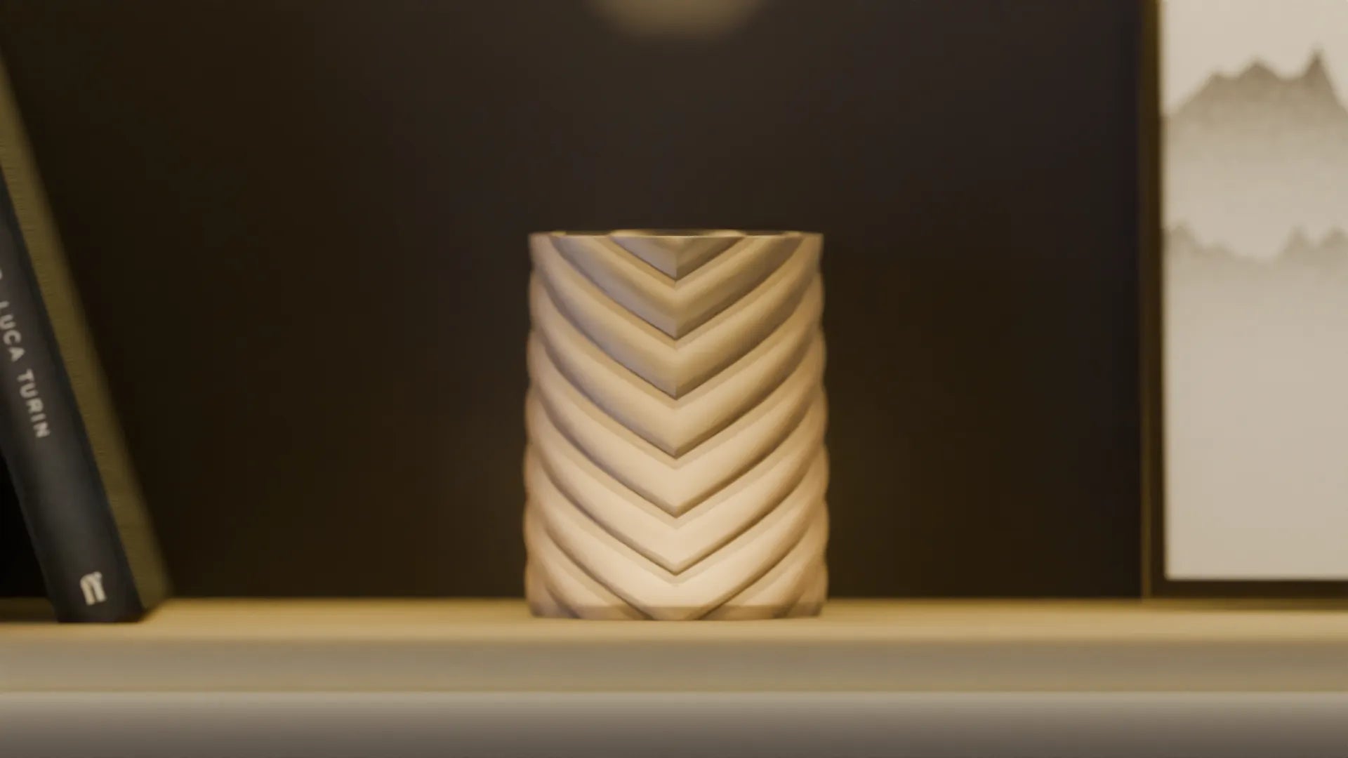 Sinister style Chevron lamp