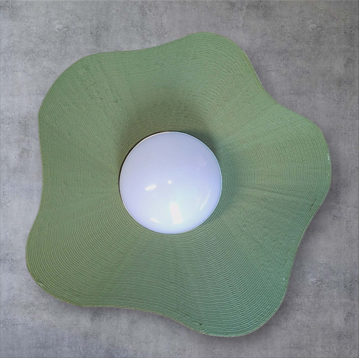 Art Deco Wall Light - Cordless Sunburst Sconce - "The Splash"