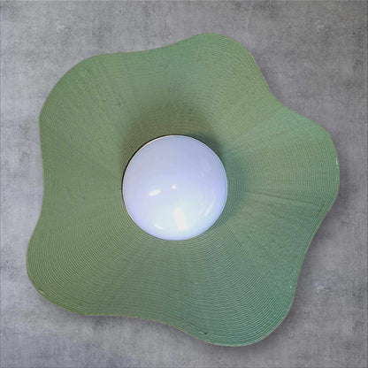 Art Deco Wall Light - Cordless Sunburst Sconce - "The Splash"