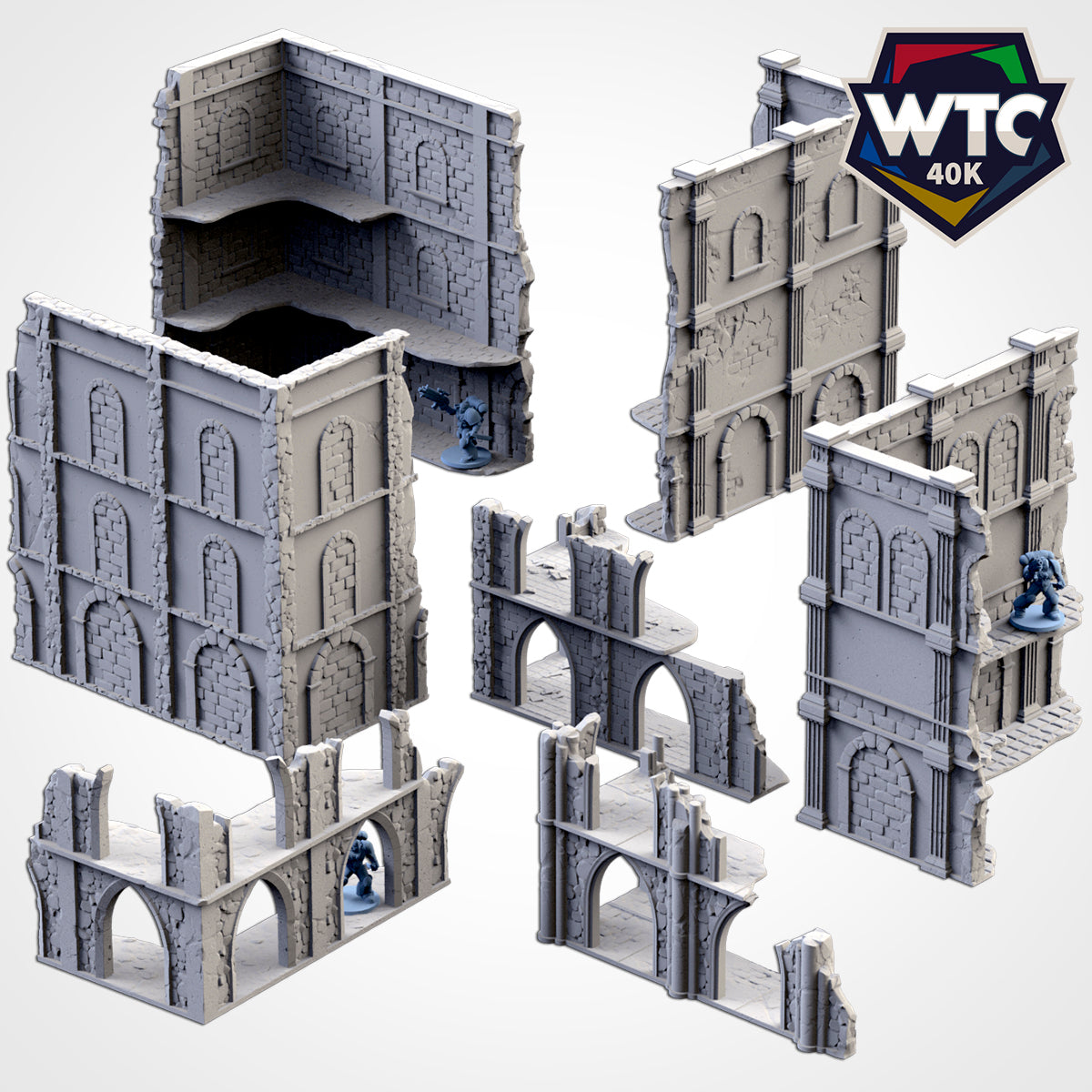 WTC Ancient Ruins Terrain, Detailed Tabletop Gaming Scenery for RPGs, Unique Gift for Gamers and D&D Enthusiasts