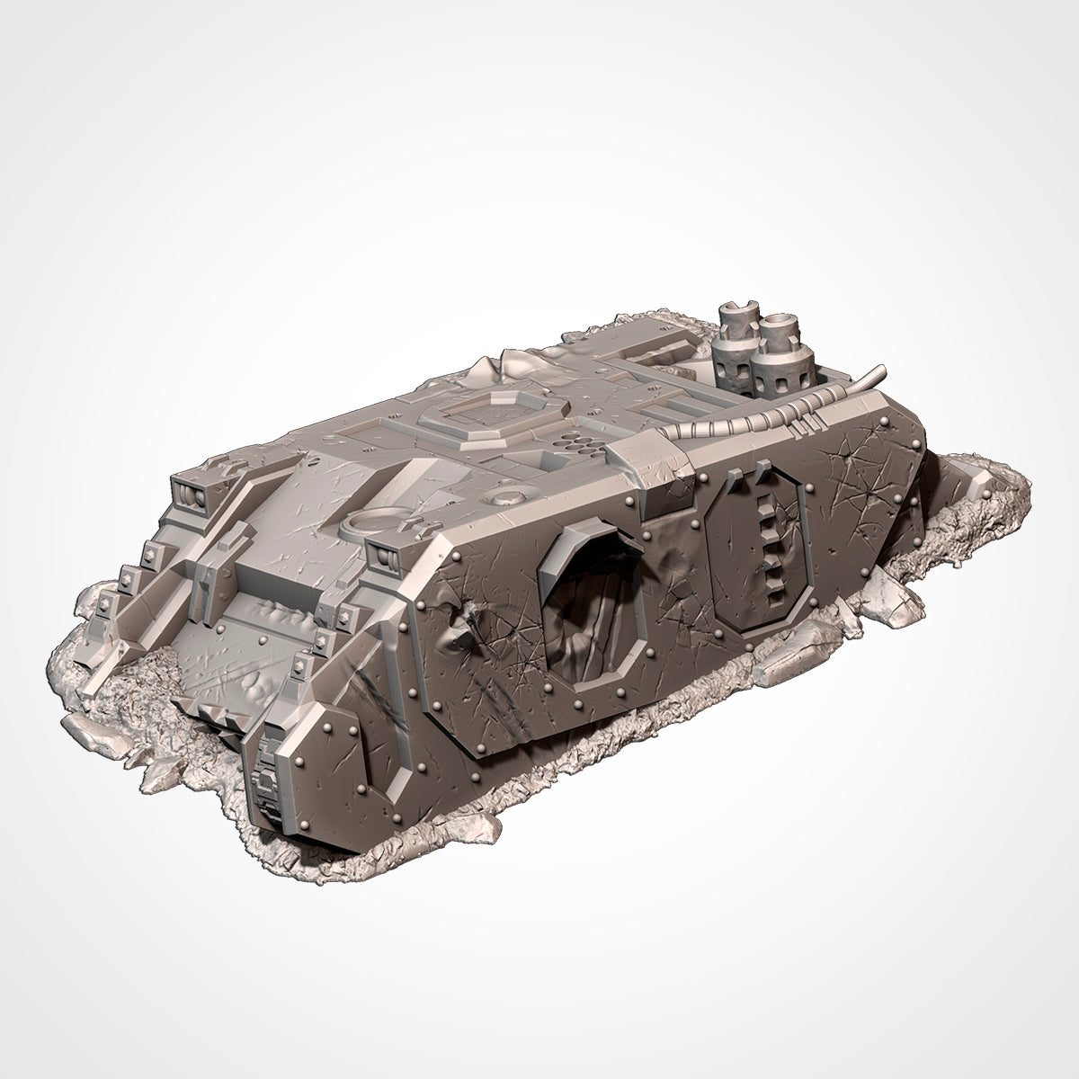 Demolished Tanks for Warhammer, Set of Six Realistic 3D Printed Models for Tabletop Gaming, Unique Gift for Gamers