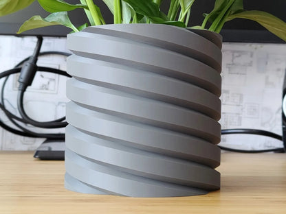 Modern Screw Plant Pot | Industrial Planter | SinisterStyle