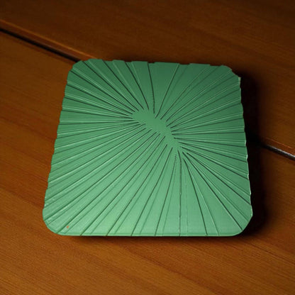 Set of 4 Abstract Coasters 🌀 Modern Drink Coaster Set | Eco-Friendly Home Decor
