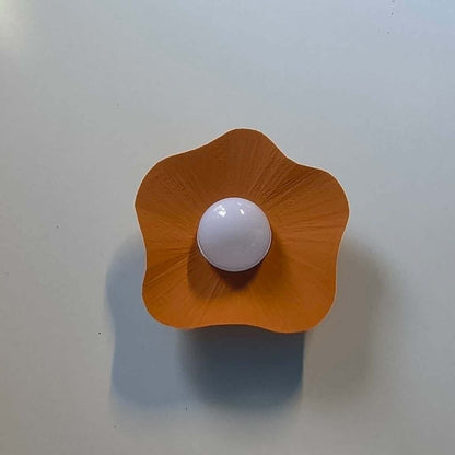 Art Deco Wall Light - Cordless Sunburst Sconce - "The Splash"