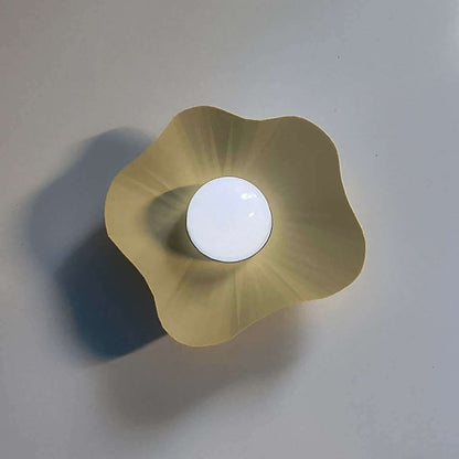 Art Deco Wall Light - Cordless Sunburst Sconce - "The Splash"