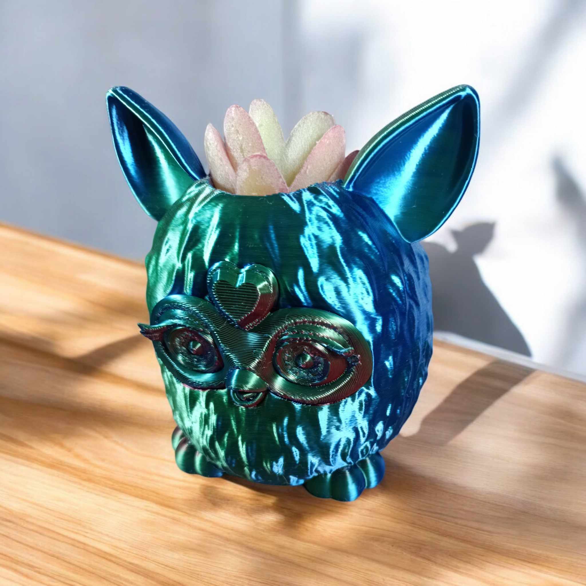 Furby Style Planter, Quirky Handmade Ceramic Pot, Cute Succulent Holder, Unique Housewarming Gift