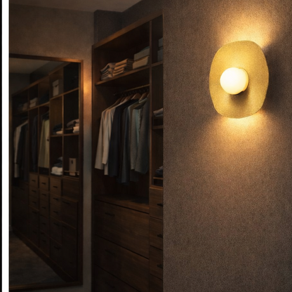 Cordless Wall Sconce - Renter Friendly & Rechargeable LED - "The Pearl"