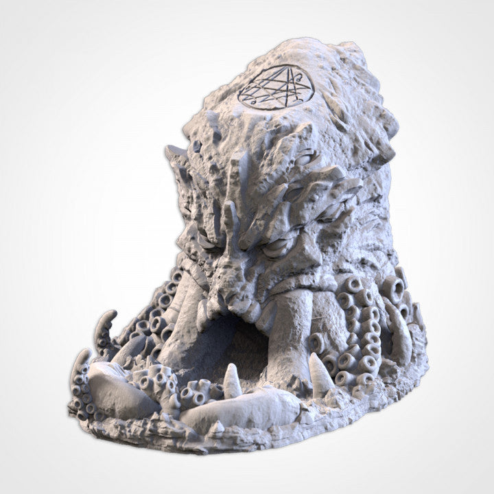 Cthulhu’s Cave Dice Tower – 3D Printed (18cm) | Eldritch Horror Gaming Accessory