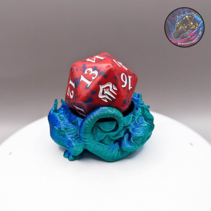3D Printed Dragon Dice Guardian, Detailed Dragon Decor, Dice Keeper for D&D, Perfect Gamer Gift