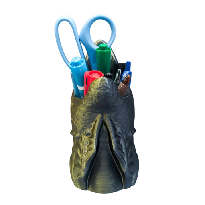 Dragon Pencil Holder, 3D Printed Unique Desk Organizer, Perfect for Fantasy Gift Lovers