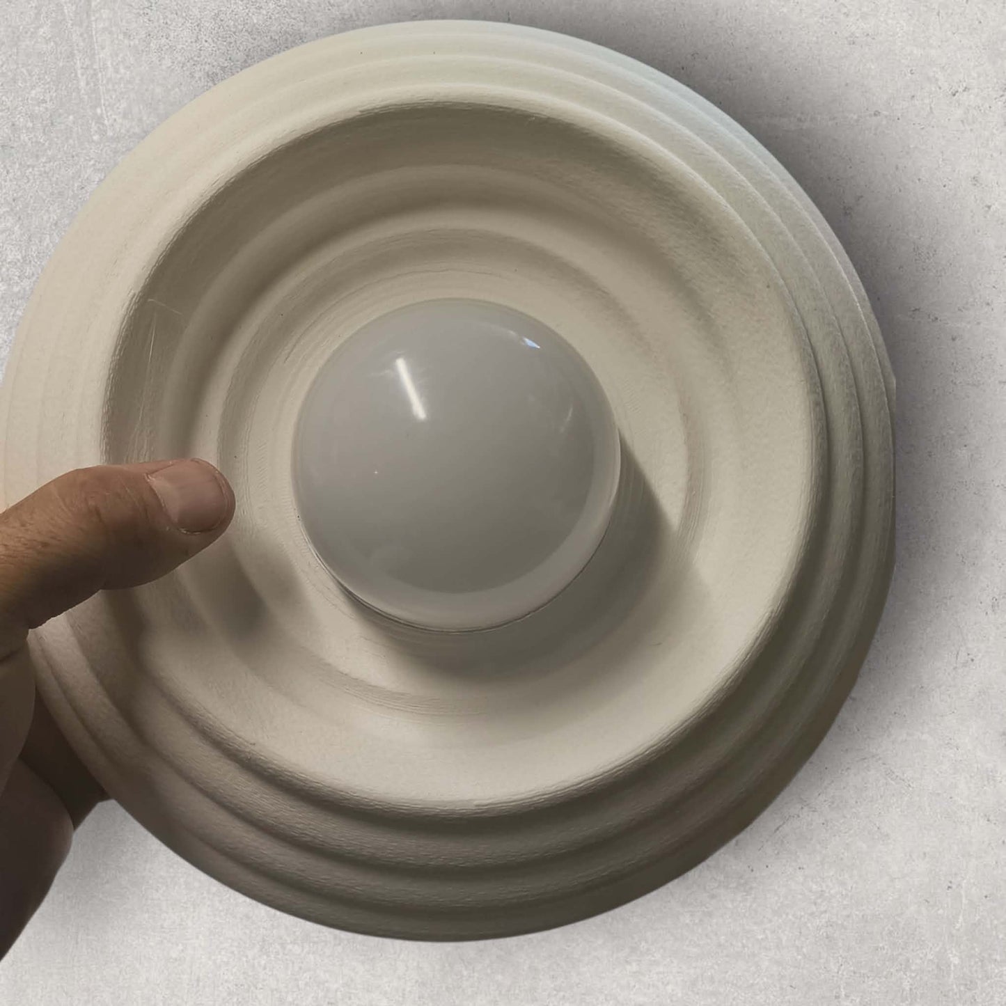 Water Drop Wall Sconce – Rechargeable Cordless LED Light | Renter-Friendly 3D-Printed Modern Lamp