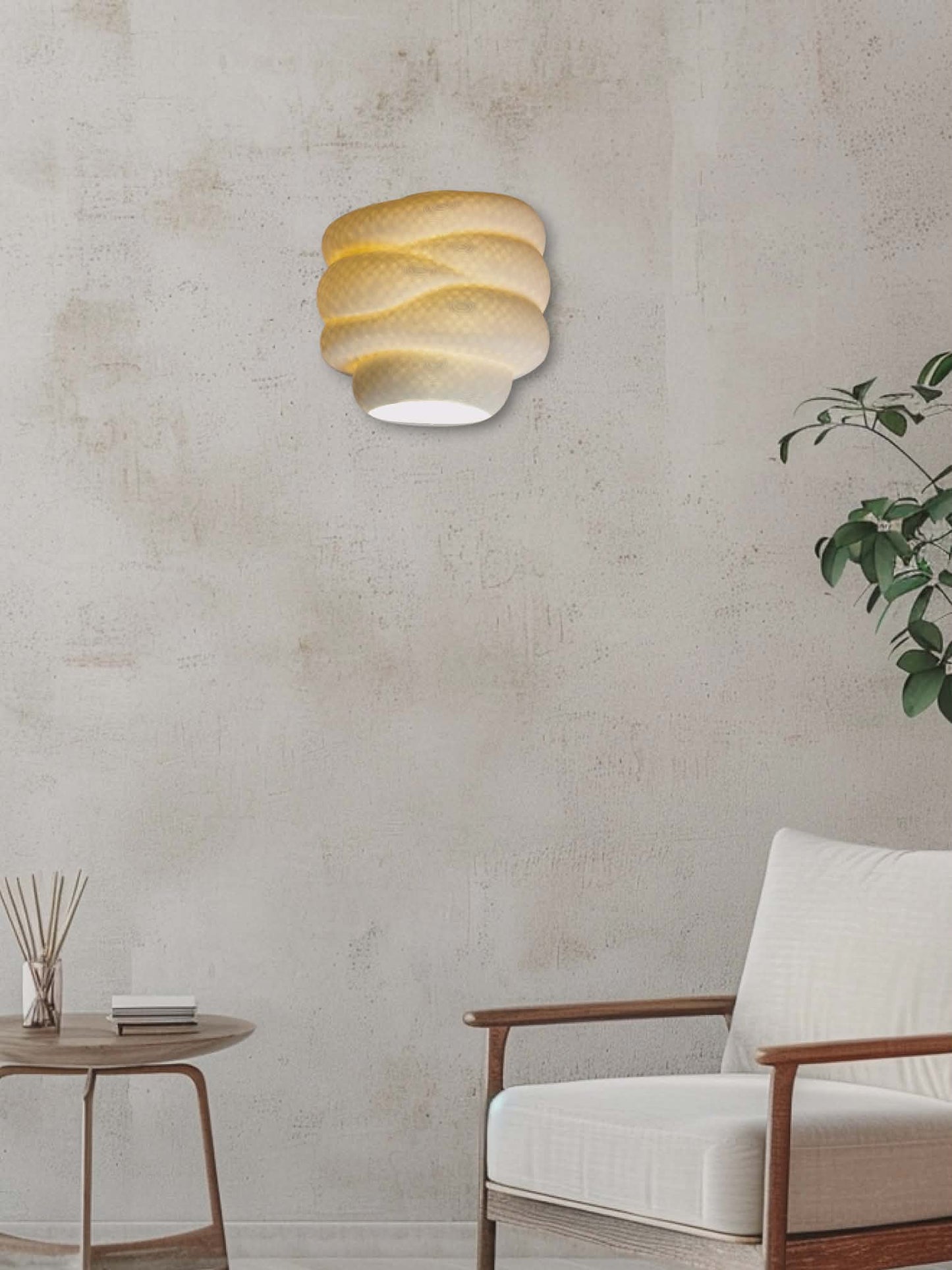 Spiral Wireless Wall Sconce